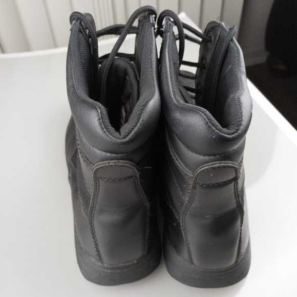 Brahma Steel Toe Work Boots Slip Resistant Black Tall Mens 12.5 - Picture 5 of 11